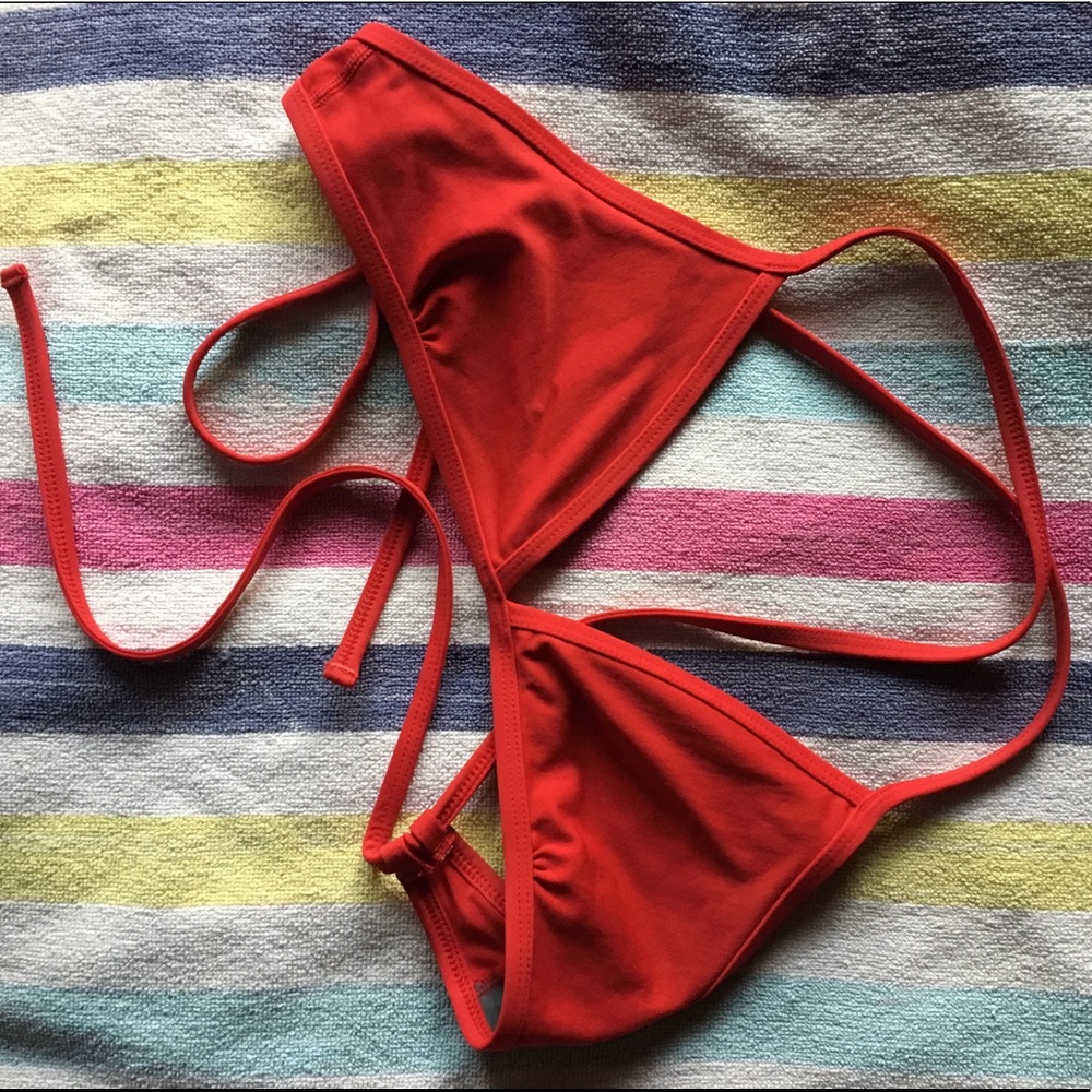Red Jolyn triangle top